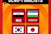 伊拉克队淘汰伊朗队、日本队淘汰约旦队、乌兹别克斯坦队淘汰澳大利亚队、韩国队淘汰中国队